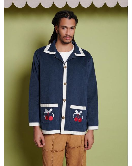 Sister Jane Blue Gordon Cherry Jacket
