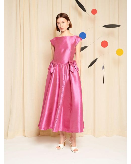 Sister Jane Pink Dream Amelie Open Back Midi Dress
