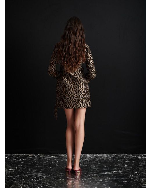 Sister Jane Black Ghospell Phoebe Jacquard Mini Dress