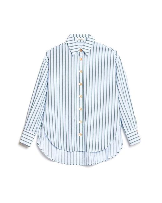 Sister Jane Blue Ghospell Saafiya Striped Shirt