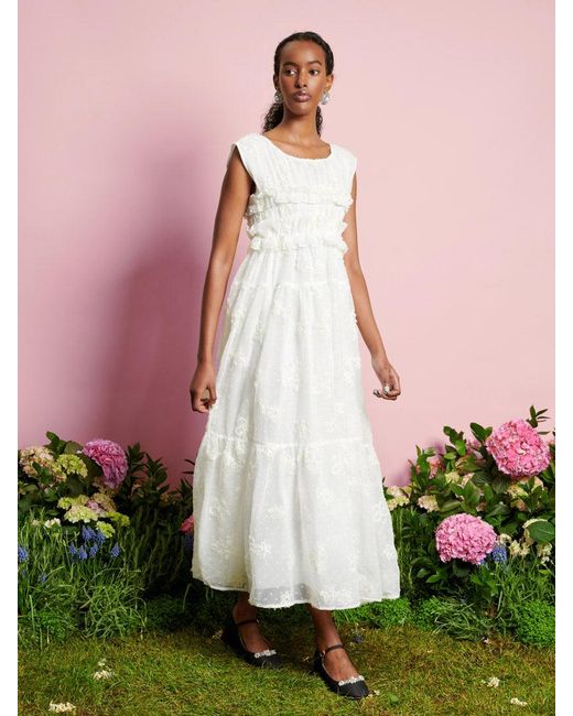 Sister Jane Green Dream Bichon Chiffon Midi Dress