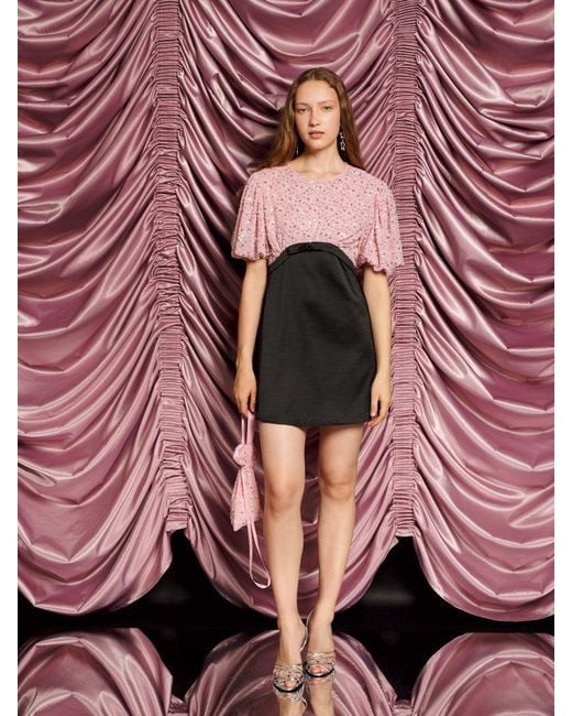 Sister Jane Dream Pink Parade Embellished Mini Dress