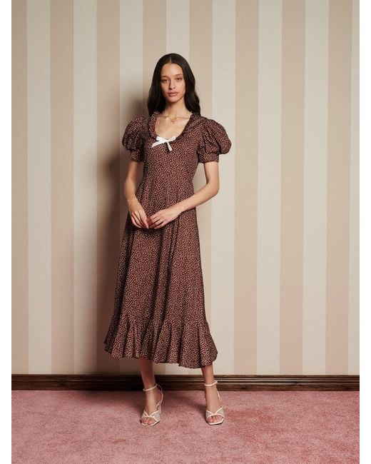 Sister Jane Brown Knick Knack Midi Dress