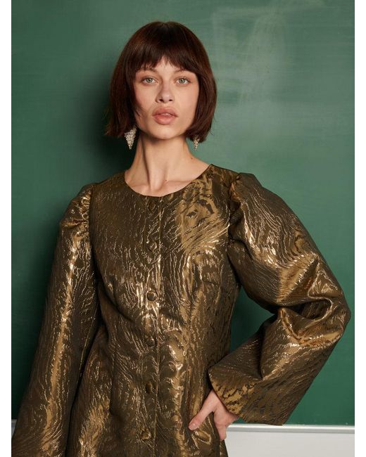 Sister Jane Green Jouri Metallic Mini Dress