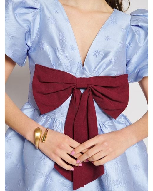 Sister Jane White Adele Bow Mini Dress