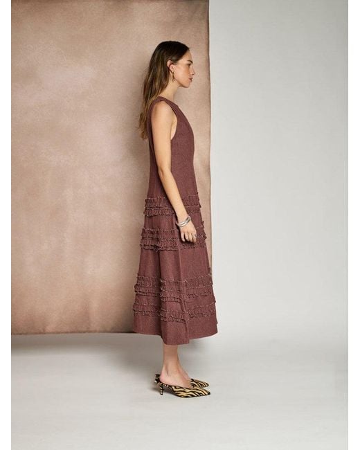 Sister Jane Brown Ghospell Minka Midi Dress