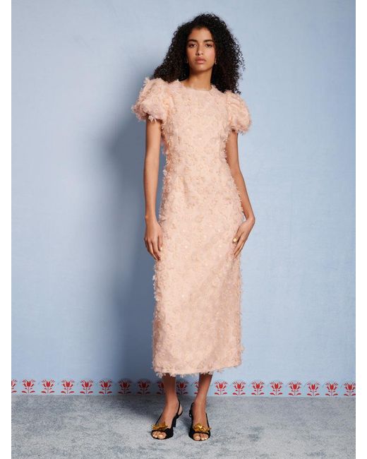 Sister Jane Blue Dream Petaline Floral Midi Dress