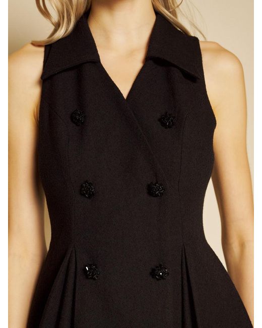 Sister Jane Black Hélène Boucle Mini Dress