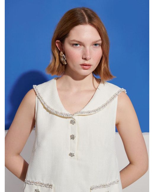 Sister Jane Green Breeze Tweed Sailor Top