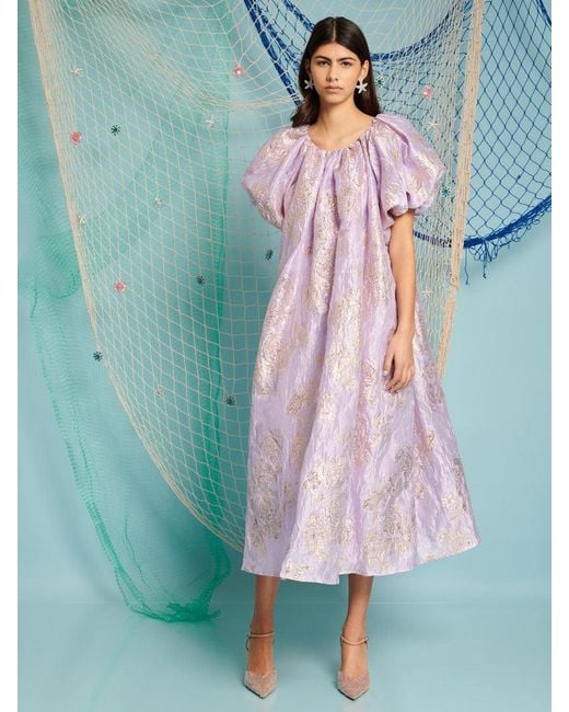 Sister Jane Blue Dream Port Flora Midi Dress