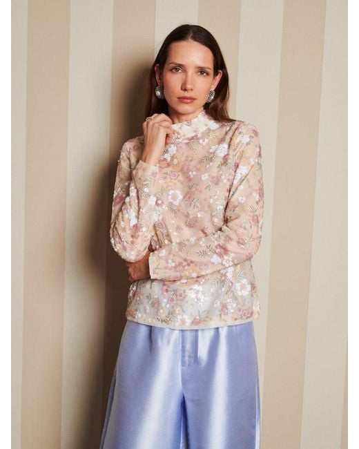 Sister Jane Blue Dream Wallpaper Sequin Top