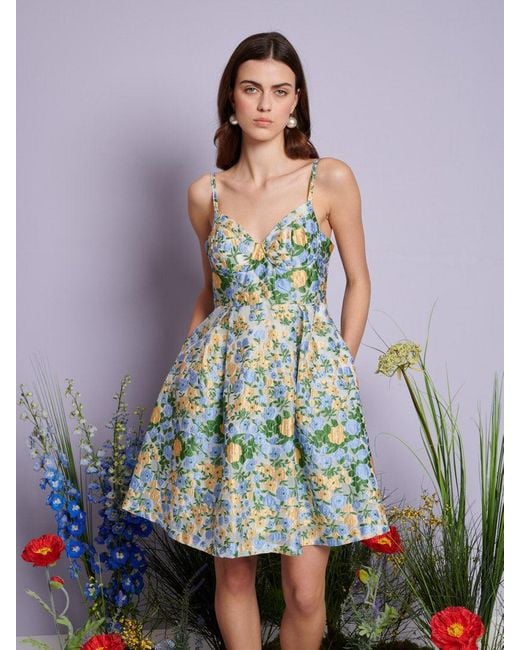 Sister Jane Multicolor Dream Marigold Jacquard Mini Dress
