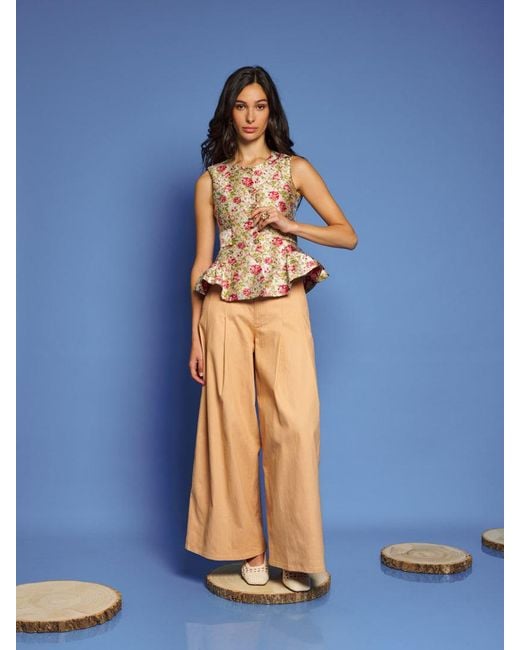 Sister Jane Blue Dream Forest Echo Jacquard Top