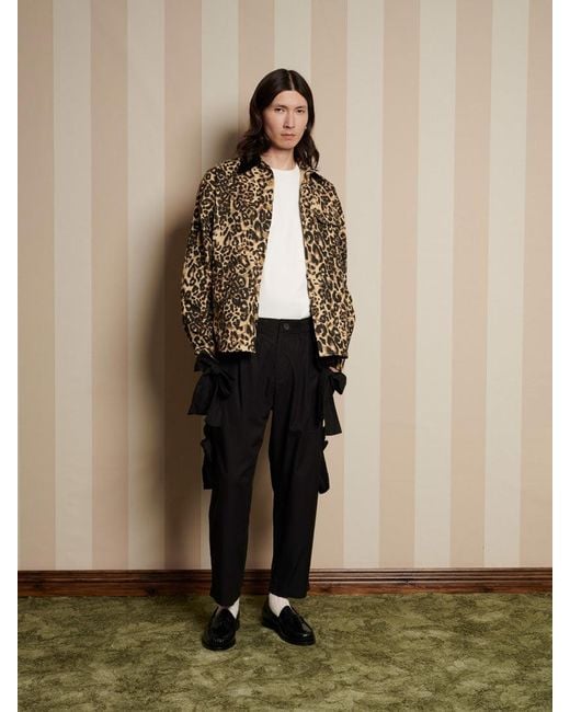 Sister Jane Natural Conrad Leopard Worker Jacket