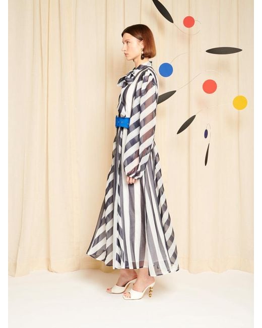 Sister Jane Natural Dream Horizon Stripe Maxi Dress