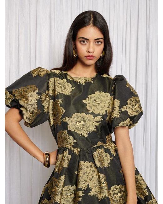 Sister Jane Green Clover Jacquard Mini Dress