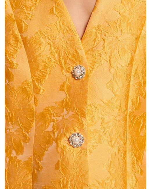 Sister Jane Orange Sol Jacquard Blazer