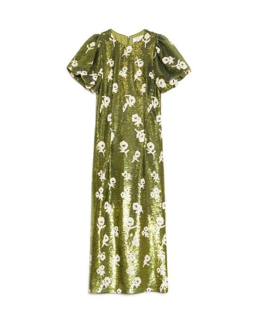 Sister Jane Green Dream Èclat Floral Sequin Midi Dress