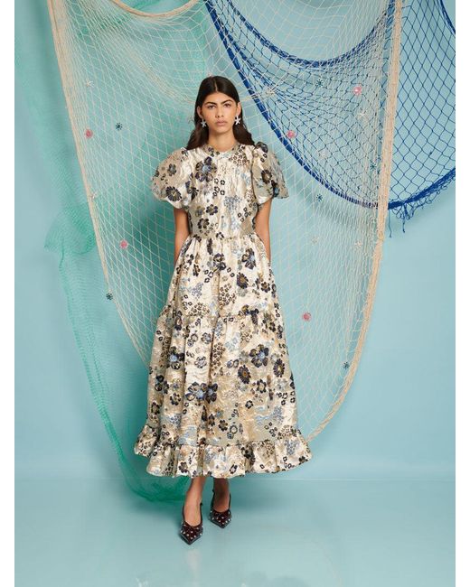Sister Jane Blue Dream Carp Floral Maxi Dress