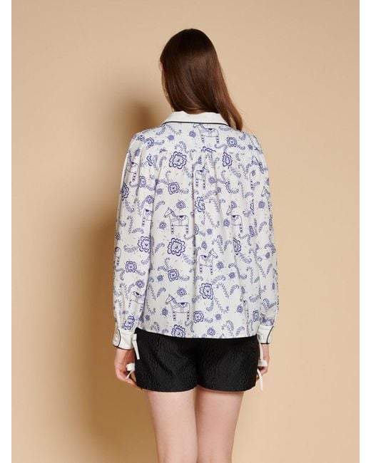 Sister Jane Multicolor Dala Print Blouse