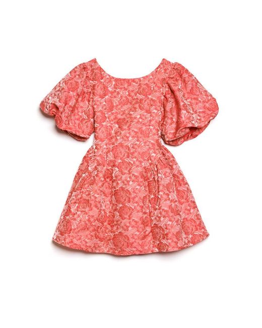 Sister Jane Pink Dream Amour Jacquard Mini Dress