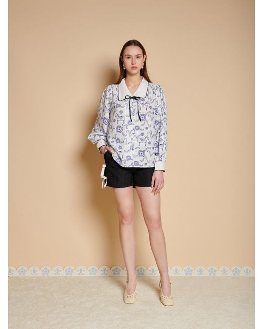 Sister Jane Multicolor Dala Print Blouse