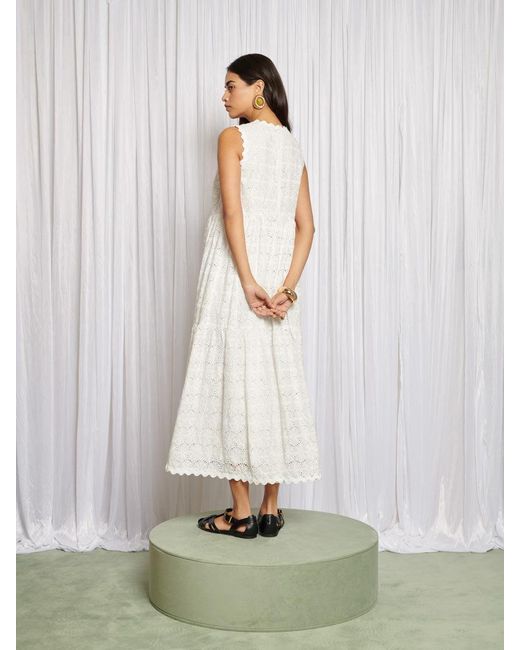 Sister Jane White Dandelion Days Midi Dress