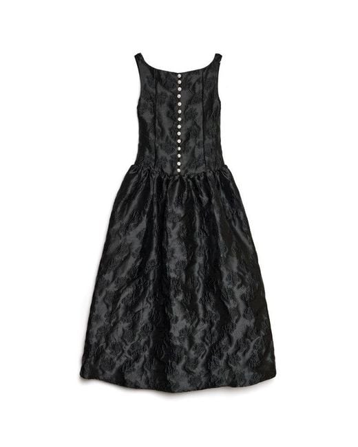 Sister Jane Black Dream Optimist's Jacquard Maxi Dress