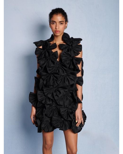 Sister Jane Black Dream Heritage Bow Mini Dress