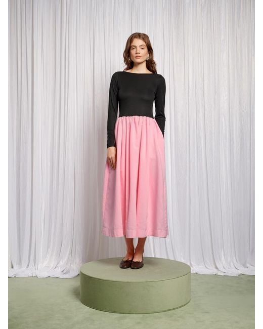 Sister Jane Pink Ballerina Open Back Dress