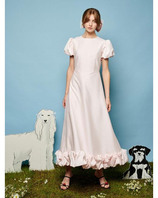 Sister Jane Blue Tilly Taffeta Midi Dress