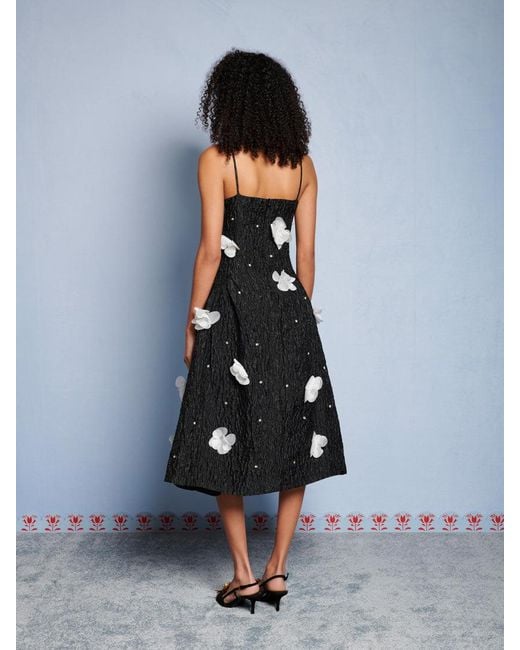 Sister Jane Blue Dream Myra Applique Midi Dress