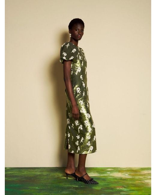 Sister Jane Green Dream Èclat Floral Sequin Midi Dress