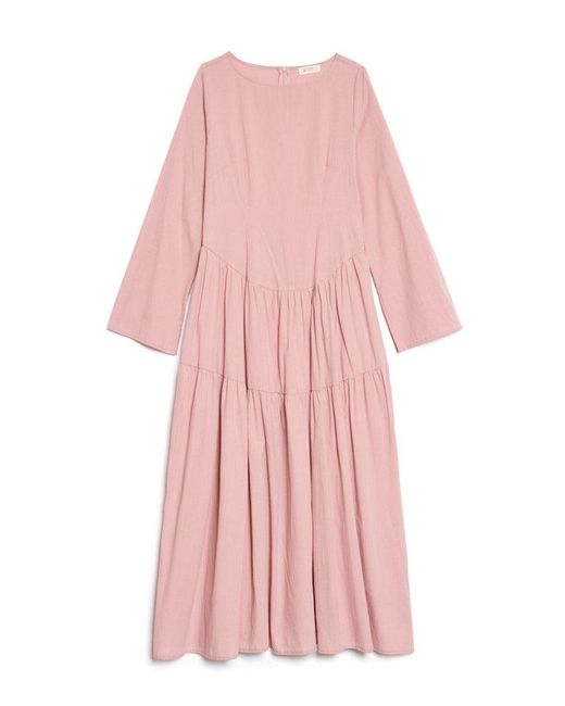 Sister Jane Pink Ghospell Iona Tiered Midi Dress