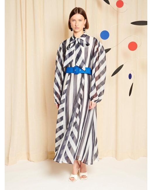 Sister Jane Natural Dream Horizon Stripe Maxi Dress