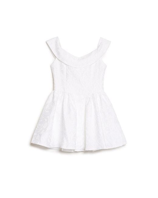 Sister Jane Natural Willow Jacquard Mini Dress