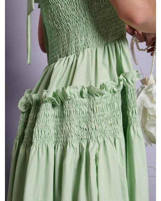Sister Jane Green Dream Grassland Cross Straps Midi Dress