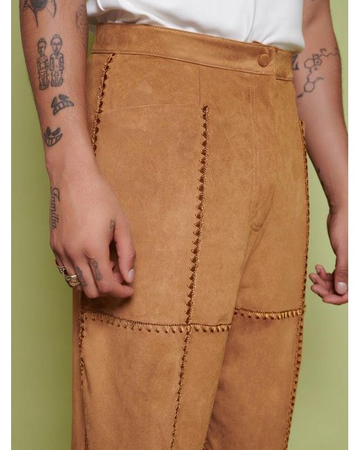 Sister Jane Green Clay Patchwork Trousers