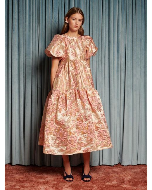 新品未使用タグ付きsister jane Gloss Jacquard Midi Sister Jane Harmonia Jacquard Midi Dress in Gray | Lyst