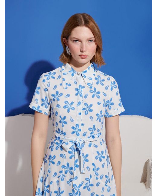 Sister Jane Blue Siro Print Maxi Dress