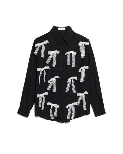 Sister Jane Gray Gibson Lace Bow Shirt