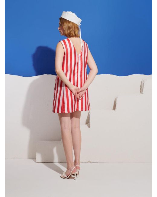 Sister Jane Blue Tinos Stripe Mini Dress