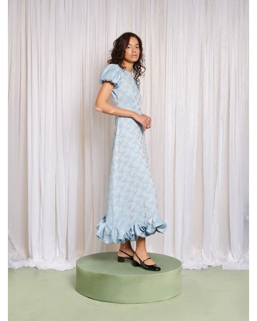 Sister Jane Patricia Bow Midi Dress in White | Lyst