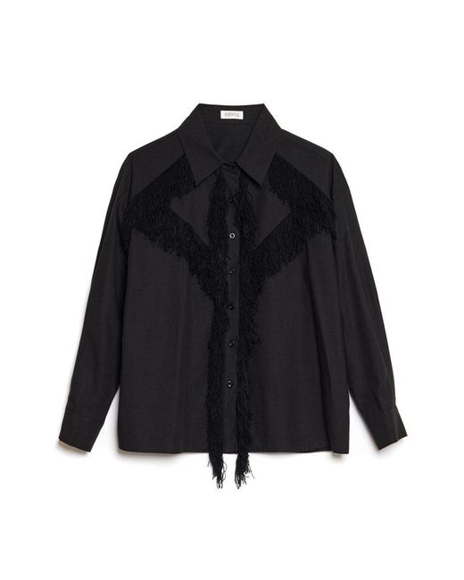 Sister Jane Black Ghospell Georgie Fringe Shirt