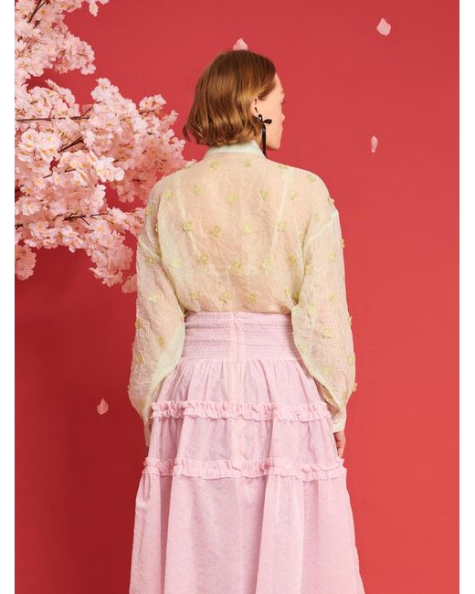 Sister Jane Red Dream Eden Floral Oversized Shirt