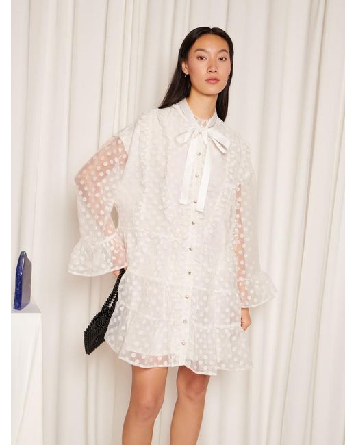 Sister Jane Natural Crystal Mini Dress