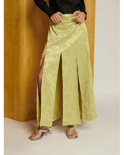 Sister Jane Yellow Ghospell Kennedy Midi Skirt