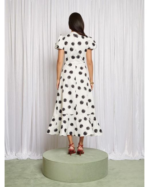 Sister Jane White Spot Palette Midi Dress