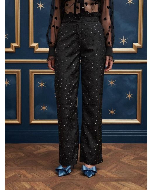 Sister Jane Blue Waltz Ruffle Trousers