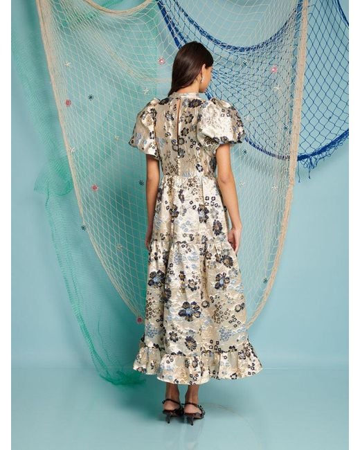 Sister Jane Blue Dream Carp Floral Maxi Dress